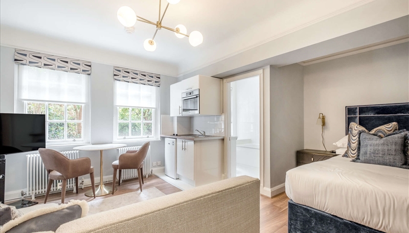 Luxury Studio Apartment for Rent Pelham Court, Chelsea, London SW3